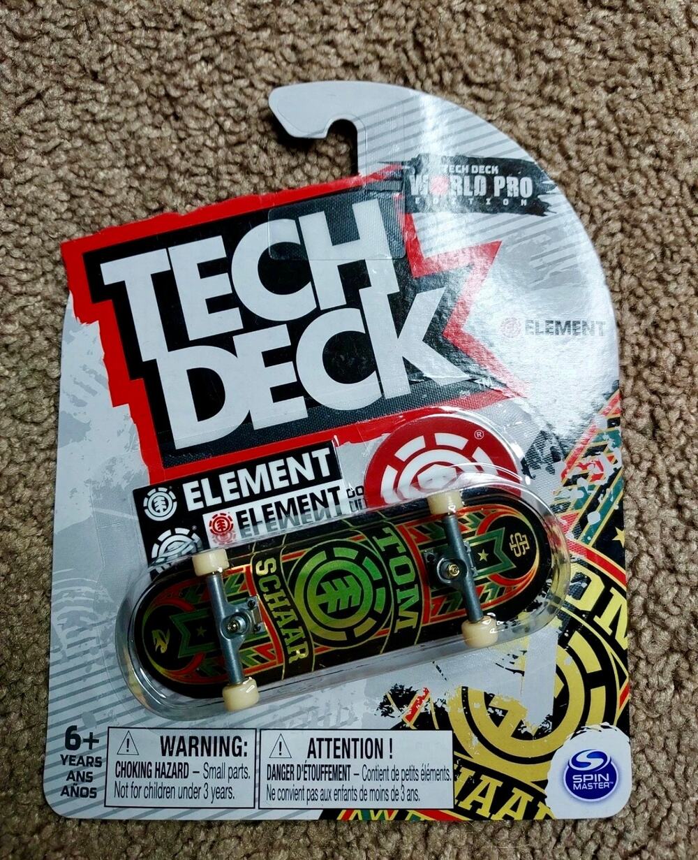 TECH DECK World Pro Edition ELEMENT Tom Schaar ULTRA RARE Fingerboard